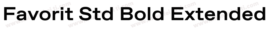 Favorit Std Bold Extended字体转换